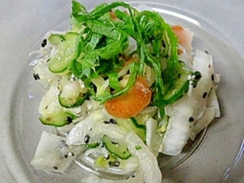 冷蔵庫にある野菜で！即席漬物